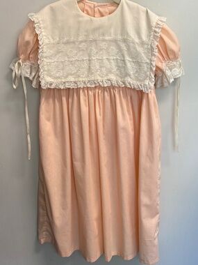 Vintage Ance K Heirloom Dress Peach size 7